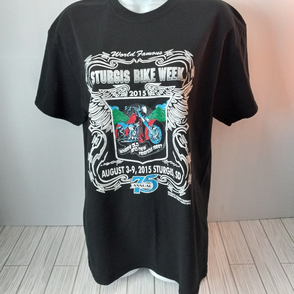 75th Annual 2015 Sturgis Bike Week Rally Graphic Tee